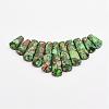 Assembled Gold Line and Imperial Jasper Beads Strands G-P298-K02-1