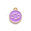 Alloy Enamel Pendants X-ENAM-S124-01B-01D-2