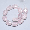 Natural Rose Quartz Beads Strands G-T122-01K-2