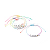 Adjustable Nylon Thread Cord Braided Beaded Bracelets BJEW-JB06402-1