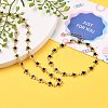 Alloy Enamel Star Link Chain Bracelets & Necklaces Jewelry Sets SJEW-JS01140-2