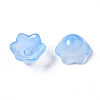 Transparent Two Tone Spray Painted Glass Beads GLAA-Q089-002B-001-4