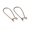 Brass Hoop Earrings Findings Kidney Ear Wires EC221-NFAB-1