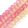 Transparent Painted Glass Beads Strands DGLA-A034-T6mm-A07-2