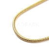 304 Stainless Steel Round Snake Chain Bracelet Making STAS-B044-01G-2