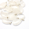 Teardrop Natural Quartz Crystal Pendants G-Q368-08-1