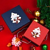 300Pcs 2 Colors Iron Bell Charms IFIN-YW0003-70-6