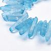 Natural Quartz Crystal Points Beads Strands G-K181-B06-3