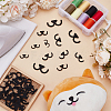 2 Bags Felt Craft Doll Mouth AJEW-FG0004-92-4
