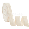 Flat Polycotton Twill Tape Ribbon OCOR-WH0066-92J-01-1