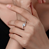 Rhodium Plated 925 Sterling Silver Micro Pave Cubic Zirconia Finger Rings WG64EDC-06-1