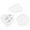 3Pcs 3 Style Resin Jewelry Storage Plate AJEW-FG0002-42-1