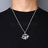 Non-Tarnish 201 Stainless Steel Pendant Necklaces for Man NJEW-Q336-02J-P-3