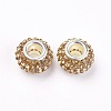 Grade A Rhinestone European Beads CPDL-H001-12x9mm-13-1