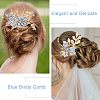 Bridal Alloy Rhinestone Hair Combs & Hair Forks Set PHAR-WH0015-06G-6