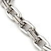 201 Stainless Steel Chunky Rectangle Link Chain Bracelets STAS-Z056-18P-2
