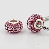 Resin Rhinestone European Beads GPDL-C004-03S-1