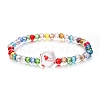 10Pcs Transparent Glass Enamel Beads GLAA-CJ0001-94-6