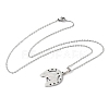 201 Stainless Steel Horse Pendant Necklaces LS-NJEW-H065-23P-2