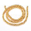 Electroplate Non-magnetic Synthetic Hematite Bead Strands G-Q465-15G-2