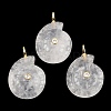 Natural Quartz Crystal Pendants X-G-H353-02G-01-1