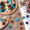 80Pcs 4 Colors Natural Wood Beads WOOD-PA0001-24-3