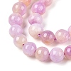 Dyed Natural White Jade Beads Strands G-T138-6mm-210-9-3