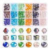 270Pcs 18 Style Electroplate Glass Beads Strands EGLA-FS0001-17-1