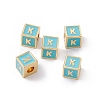 Rack Plating Brass Enamel Beads KK-B060-04G-06K-3