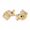 Rack Plating Brass Micro Pave Cubic Zirconia Charms KK-G456-12G-2