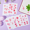 Flower Pattern Removable Temporary Water Proof Tattoos Paper Stickers AJEW-WH0413-03B-6