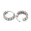 316 Surgical Stainless Steel Hoop Earrings for Women and Men EJEW-D096-15G-AS-2