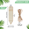 DIY Unfinished Wood Pencil Shape Pendant Decoration AJEW-WH0314-223-2