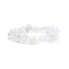 Natural Quartz Crystal Chips Beaded Jewelry Set SJEW-JS01232-05-4