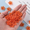 Frosted Acrylic Bead Caps MACR-S371-08A-726-5