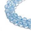 Natural Blue Topaz Beads Strands G-B088-C05-04-4