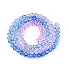 Gradient Color Baking Paint Glass Bead Strands X1-DGLA-A039-T4mm-A019-2