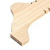 Leg Shaped Wood Anklet Display Stands WD-CBA482F-01B-4