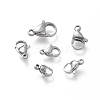 Non-Tarnish 304 Stainless Steel Lobster Claw Clasps STAS-I152-04P-3