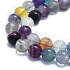 Natural Fluorite Beads Strands G-K245-A10-04-3