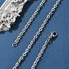 Tarnish Resistant Classic Plain 304 Stainless Steel Mens Womens Cable Chain Necklace Making STAS-P045-03P-1