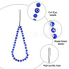 Evil Eye Lampwork Beaded Mobile Phone Straps HJEW-GO00001-3