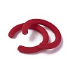 Flocky Acrylic Beads LS-X-OACR-L010-B-13-3