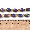Electroplated Natural Druzy Geode Crystal Beads Strands G-G459-03B-10-4