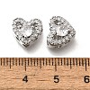 Brass Micro Pave Clear Cubic Zirconia and Glass Multi-Strand Links KK-M318-23P-3