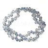 Electroplate Glass Beads Strands EGLA-D030-17R-2