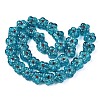 Transparent Handmade Bumpy Lampwork Beads Strands LAMP-S194-022D-2