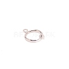 Brass Clip-on Hoop Earring Findings KK-WH0047-02D-2