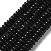 Natural Black Stone Beads Strands G-Z030-A21-01-2