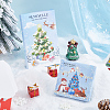 Snowflake Alloy & Glass Dangle Earring Making Kits DIY-SC0026-97-7